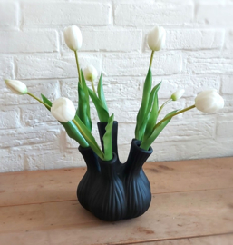 Tulpenvaas zwart 19,5cm