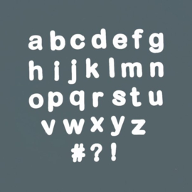 Set magneetletters wit 125 stuks
