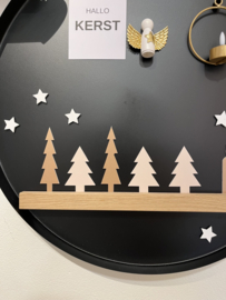 Kerstboom beige – magnetische kerstdecoratie