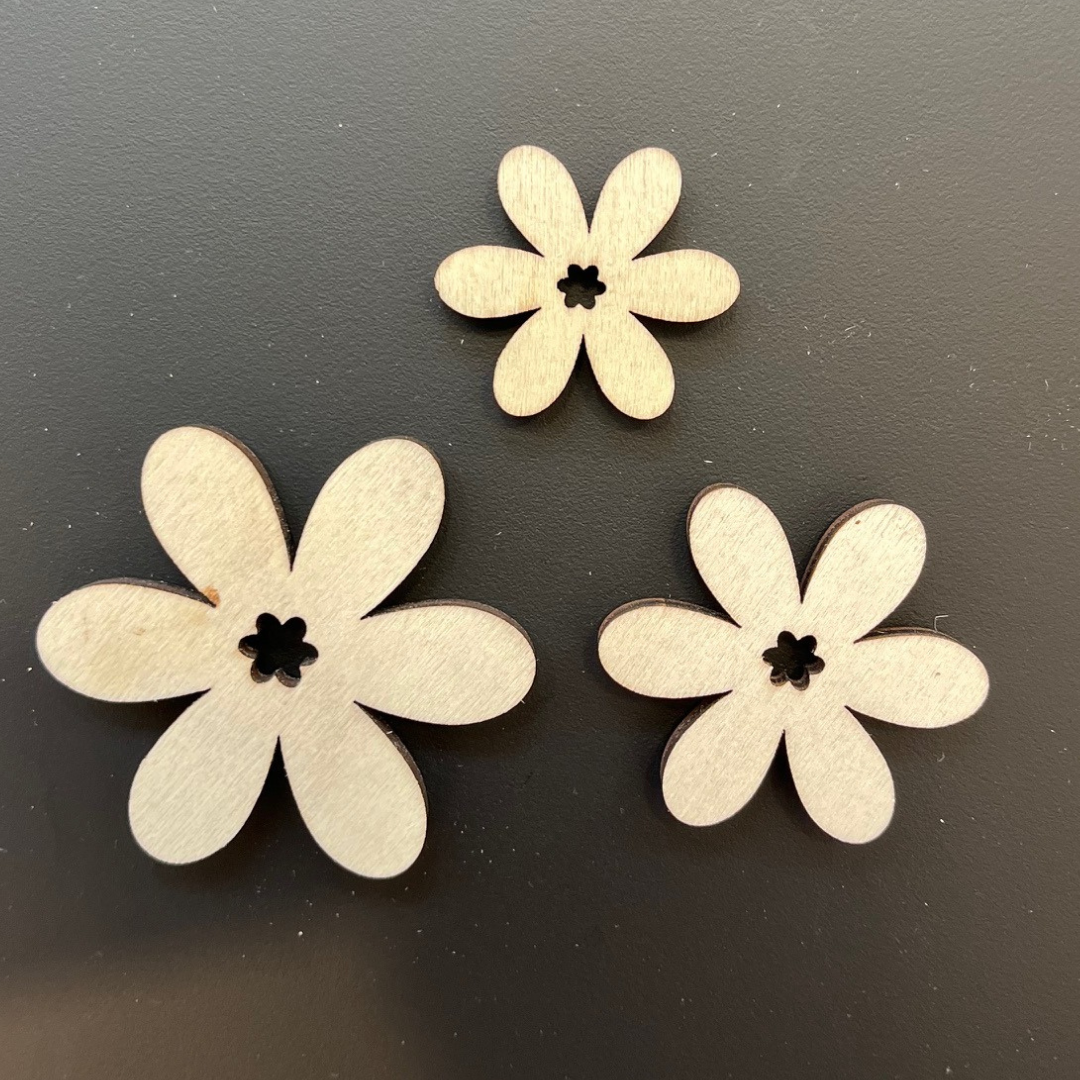 Magneet bloemen 3 stuks