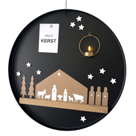 3 Koningen bruin/wit – magnetische kerstdecoratie