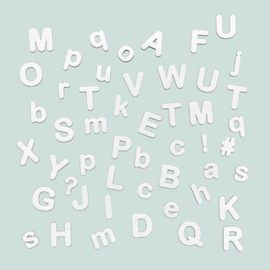 Set magneetletters wit 125 stuks