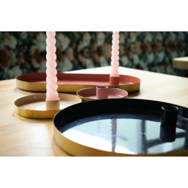 Kandelaar wit goud 12cm