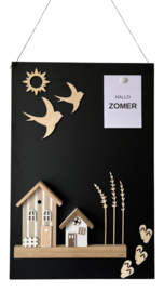 Schwarz Magnettafel 60 x 40 cm