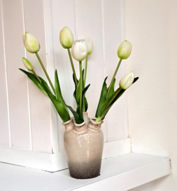 Bosje witte tulpen real touch