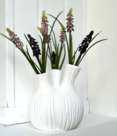 Tulpenvaas wit 21 cm