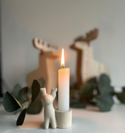 Kandelaar rendier beige