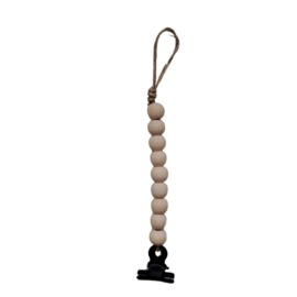 Kralenhanger met klem hout