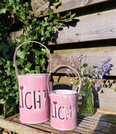 2 windlichten roze