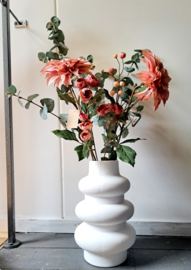 Kunstbloem Dahlia roze/zalm