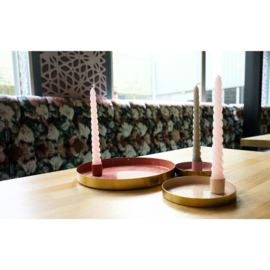 Kandelaar wit goud 12cm