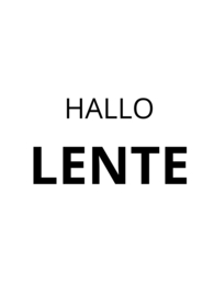 Kaart Hallo Lente