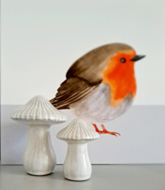Paddenstoel wit 8,6cm