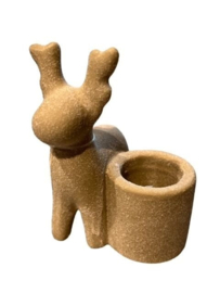 Kandelaar rendier beige
