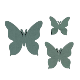 Magneet vlinders groen 3 stuks