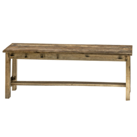 Oud Houten Bankje van Gerecycled Hout – 180x28x45 cm