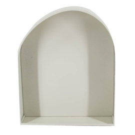 Wandrek organisch beige 48,5cm – stijlvol metalen wandrek voor een Scandinavisch interieur