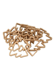 Magneet kerstboom goud 6 cm