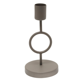 Kandelaar Taupe – IJzer – 14 cm