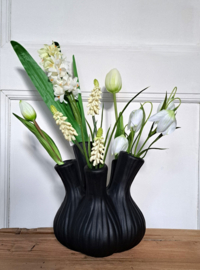 Tulpenvaas zwart 19,5cm