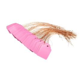 Cadeaulabels geel per 50 stuks