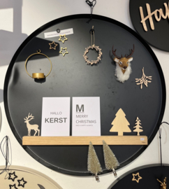 Weihnachtsbaum auf Clip, goldfarben