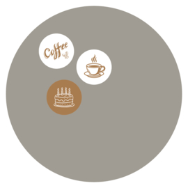 Magnet Kaffeetasse rund 12 cm