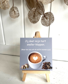 Tegeltje "Hart sneller kloppen"