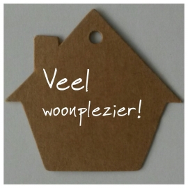 Huisje vintage karton per 25 stuks