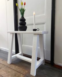 Bankje wit hout 60cm