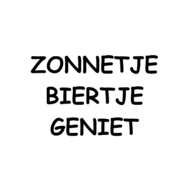 Tuinposter Zonnetje Biertje Geniet 30 x 30cm
