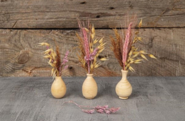 Mini vaasjes hout 3 stuks
