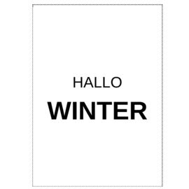 Kaart Hallo Winter