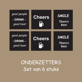 Onderzetters 6 stuks bier