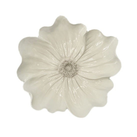 Wanddecoratie bloem beige – stijlvolle blikvanger voor aan de muur