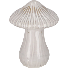 Paddenstoel wit 12cm