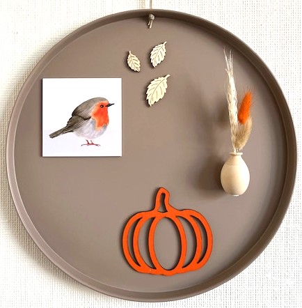 Magneetbord dienblad taupe 35cm