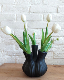 Bosje witte tulpen real touch