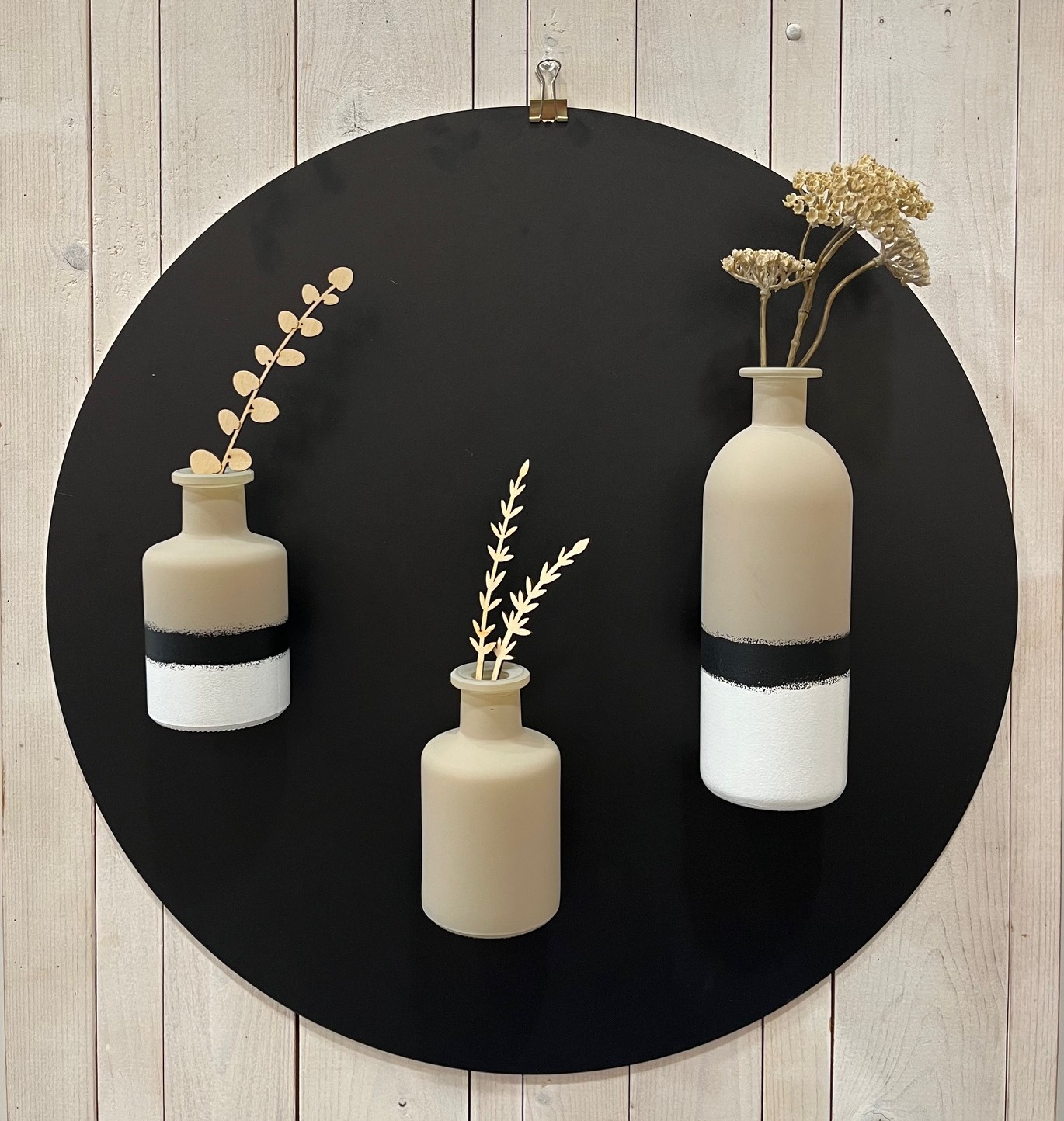 Memobord zwart rond 50cm
