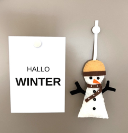 Schneemann Filz