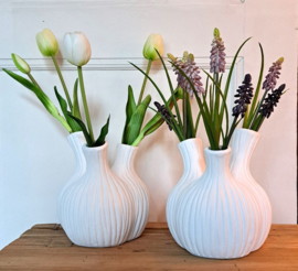 Tulpenvaas wit 21 cm