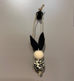 Paashaas luipaardprint 7 cm