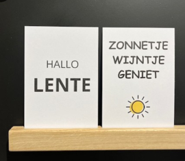 Kaart Zonnetje Wijntje Geniet