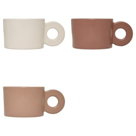 Mok met oor warm wit lichtroze– 31 cl – 13,3 x 6,9 x 9,8 cm