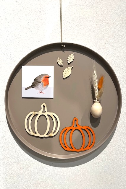 Magneetbord dienblad taupe 35cm