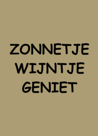 Kaart Zonnetje Wijntje Geniet