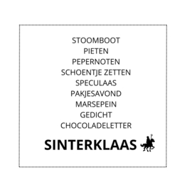 Tegel Sinterklaas wit