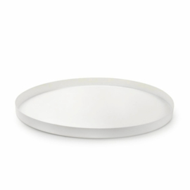 Rond metalen plateau wit – 31,5 cm