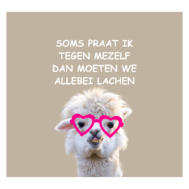 Tegeltje "Praat"