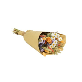 Droogbloemen veldboeket lavendel perzik